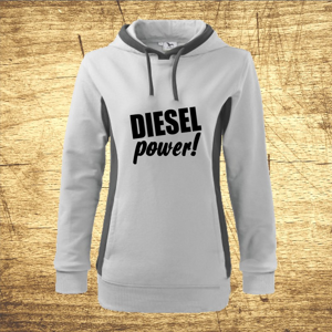 Dámska mikina s motívom Diesel power!