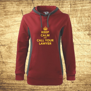 Dámska mikina s motívom Keep calm and call your lawyer
