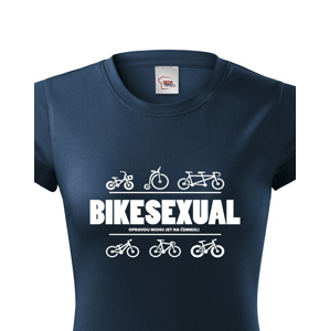 Dámské tričko Bikesexuál vám vždy zvedne náladu