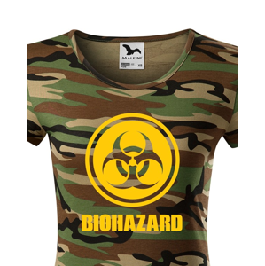 Dámské tričko Biohazard - ideální pro Geeky a hráče počítačových her