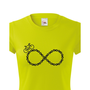 Dámské tričko Cyklistické nekonečno - ideální tričko pro cyklisty
