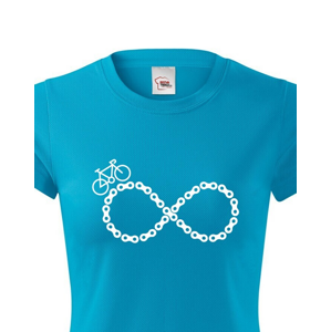 Dámské tričko Cyklistické nekonečno - ideální tričko pro cyklisty