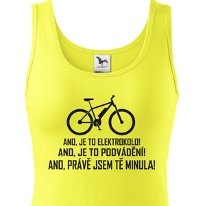 Dámské tričko Jezdím na elektrokole - vtipné originální tričko