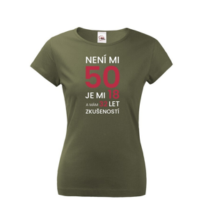 Dámské tričko k 50. narozeninám - nezapomenutelný dárek