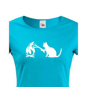 Dámské tričko kočka a myš - tričko pro milovníky koček