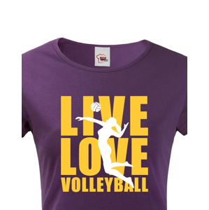 Dámské tričko Live Love Volleyball - ideální volejbalové triko