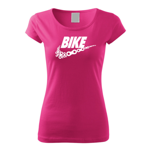 Dámské tričko pro cyklisty BIKE - vtipná parodie známé značky