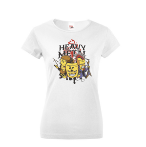 Dámské tričko pro milovníky metalu s potiskem Heavy metal