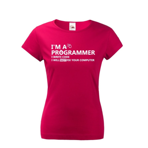 Dámské tričko pro programátory Jsem programátor