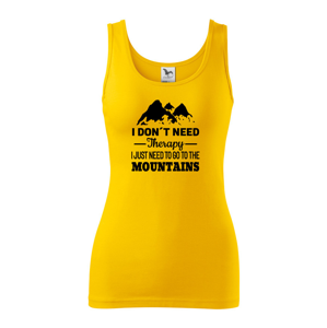 Dámské tričko pro turisty a cestovatele s potiskem hory