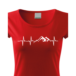 Dámské tričko pro turisty a cestovatele Tep hory