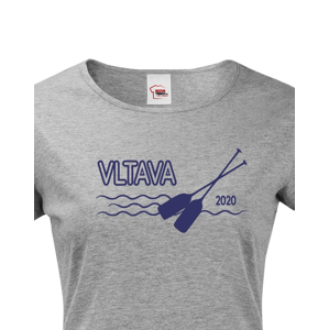 Dámské tričko pro vodáky s volitelnou řekou a rokem 