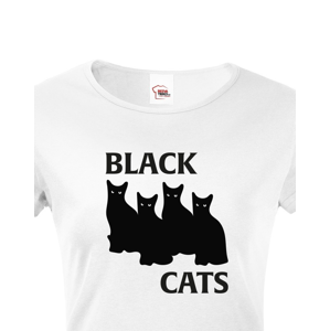 Dámské tričko s kočkama Black Cats