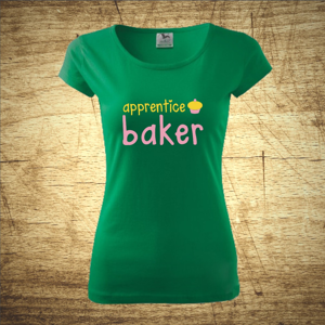 Dámske tričko s motívom Apprentice baker