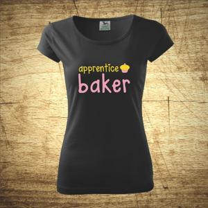 Dámske tričko s motívom Apprentice baker