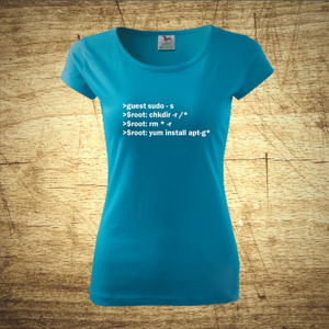 Dámske tričko s motívom Code
