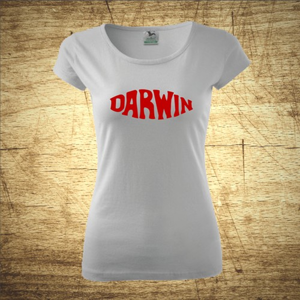 Dámske tričko s motívom Darwin