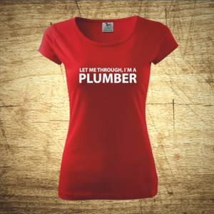 Dámske tričko s motívom Plumber