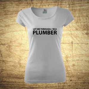 Dámske tričko s motívom Plumber