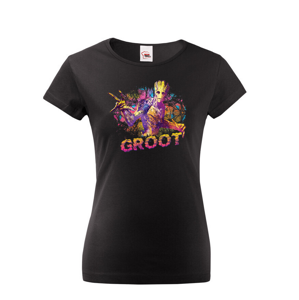 Dámské tričko s potiskem Groot - ideální dárek pro fanoušky Marvel