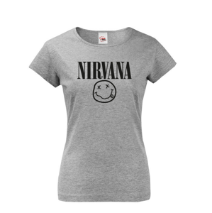 Dámské tričko s potiskem hudební skupiny Nirvana - tričko pro fanoušky Nirvana