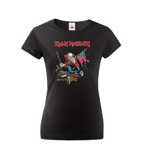 Dámské tričko s potiskem Iron Maiden  - parádní tričko s potiskem metalové skupiny Iron Maiden