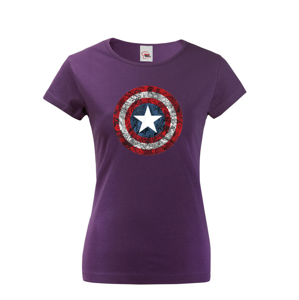 Dámské tričko s potiskem Kapitán Amerika - tričko pro fanoušky Marvel