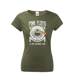 Dámské tričko s potiskem Pink Floyd - rockové tričko s potiskem Pink Floyd