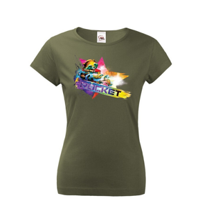 Dámské tričko s potiskem Rocket- ideální dárek pro fanoušky Marvel