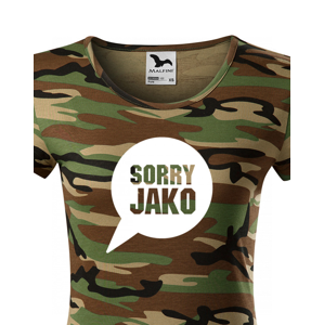 Dámské tričko s potiskem Sorry Jako - triko s hláškou Andreje Babiše