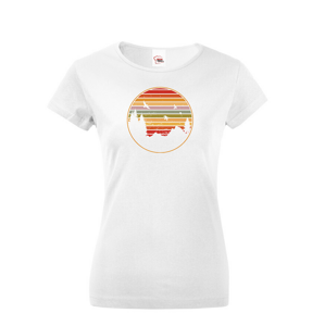 Dámské triko Retro sunset - triko pro milovníky cestování
