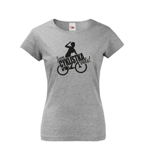 Dámské vtipné tričko Jsem cyklistka vole!