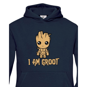 Dětská mikina Groot z filmu Strážci galaxie - Já jsem Groot na mikině
