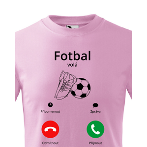 Dětské fotbalové tričko s potiskem fotbal volá - skvělé tričko na narozeniny