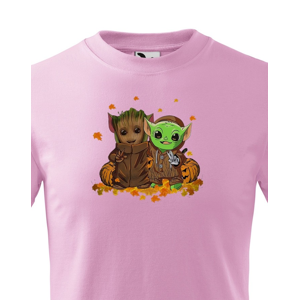 Dětské tričko Mistr Yoda a Groot - ideální pro každého fanouška
