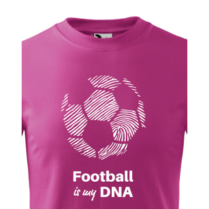 Dětské tričko pro milovníky fotbalu s potiskem Football is my DNA