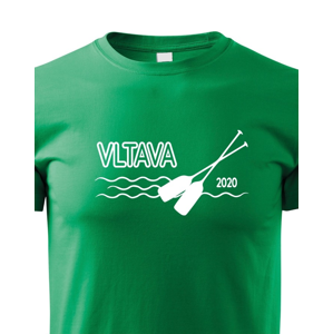 Dětské tričko pro vodáky s volitelnou řekou a rokem 