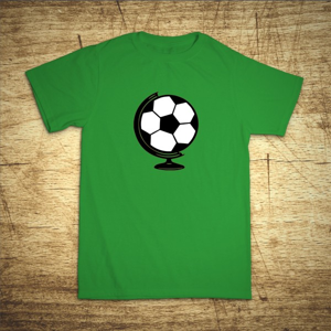 Detské tričko s motívom Futbal glóbus