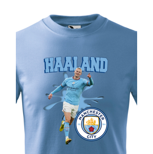 Dětské tričko s potiskem Erling Braut Haaland - Manchester city -  pánské tričko pro milovníky fotbalu