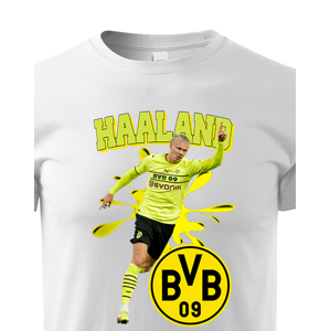 Dětské tričko s potiskem Erling Braut Haaland -  pánské tričko pro milovníky fotbalu
