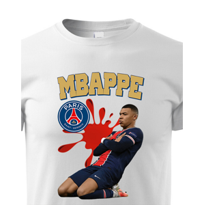 Dětské tričko s potiskem Kylian Mbappé -  dětské tričko pro milovníky fotbalu