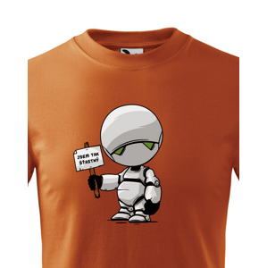Dětské tričko s potiskem Marvin Robot