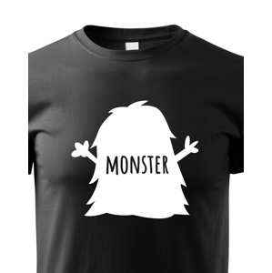 Dětské tričko s potiskem Monstra a nápisem Monster - vtipné tričko