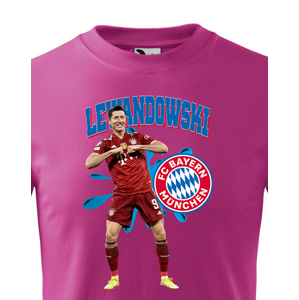 Dětské tričko s potiskem Robert Lewandowski-  dětské tričko pro milovníky fotbalu