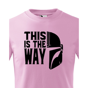 Dětské tričko ze seriálu Mandalorian - This is The Way