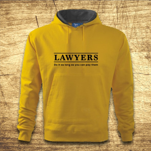 Mikina s kapucňou s motívom Lawyers