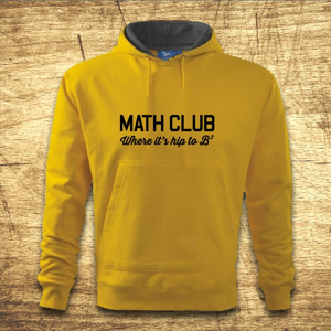 Mikina s kapucňou s motívom Math club