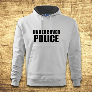 Mikina s kapucňou s motívom Undercover police
