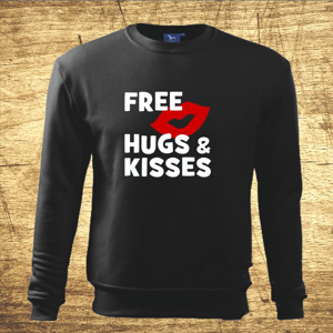 Mikina s motívom Free hugs and kisses