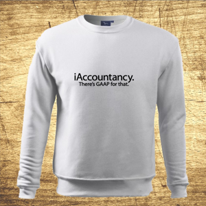 Mikina s motívom iAccountancy. There´s GAAP for that.